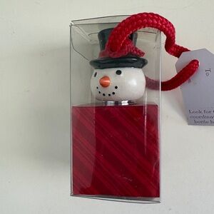 Festive Snowman Wine Stopper  NWT